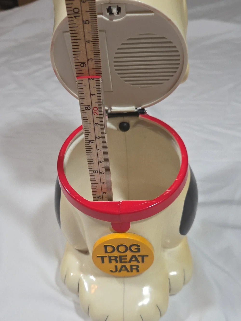 Barking Dog Treat Jar Vintage 1991 Fundamental Smiling Puppy Barks WORKS